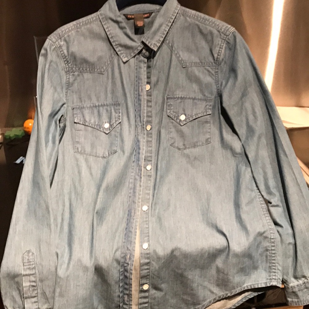 Victoria's Secret xs jean country denim shirt